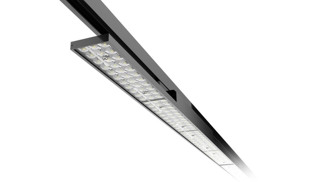 Led linear track lights 40w 60w with lens dimming 130lm/w 5 years warranty 4