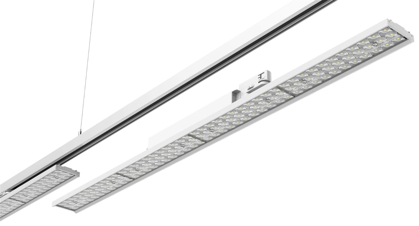Led linear track lights 40w 60w with lens dimming 130lm/w 5 years warranty 5