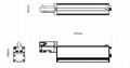 Daylight Sensor Linear LED Track Light AC100-277V 3 Circuits 5 Years warranty 5