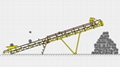 High capacity Sand Gravel Mobile corrugated Belt Conveyor with Hopper 2