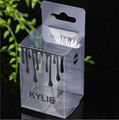 Cosmetic small powder puff transparent plastic custom packaging box 1