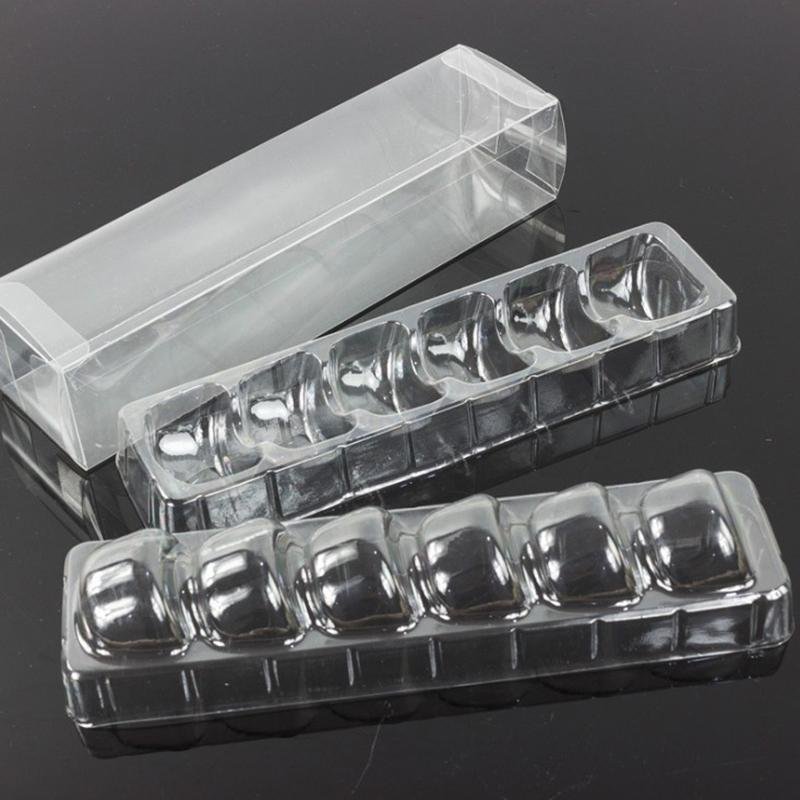 ustomized Clear Plastic Macaron Blister clamshell Packaging Tray with lid