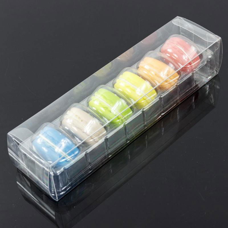 ustomized Clear Plastic Macaron Blister clamshell Packaging Tray with lid 5