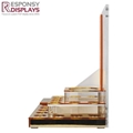 Luxurious Gold Mirror Acrylic Counter Top Cosmetic Display Stand Holder 3