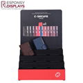 Custom Made Step-Shaped Counter PVC Wallet Display Stand with Slot