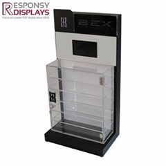 Hot Sale Customized Acrylic Countertop Sunglasses Display Box with Lock