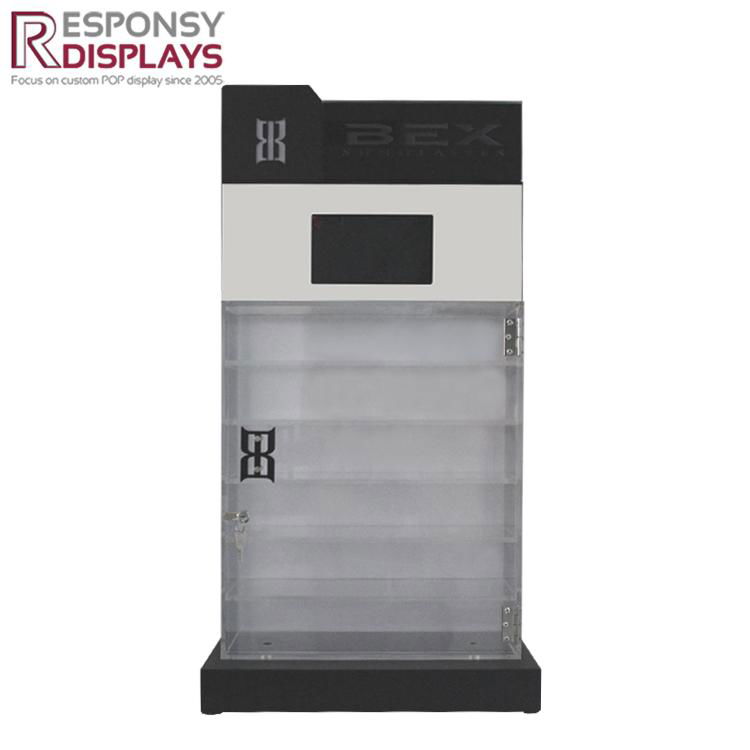 Hot Sale Customized Acrylic Countertop Sunglasses Display Box with Lock 2