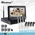 Hot Sale 4chs WiFi NVR Kits CCTV Surveillance System 1.0/2.0MP IP Camera for Hom