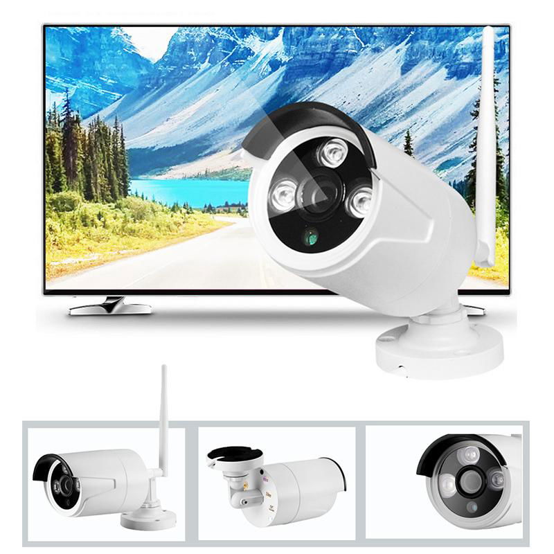 Hot Sale 4chs WiFi NVR Kits CCTV Surveillance System 1.0/2.0MP IP Camera for Hom 2