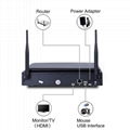 Hot Sale 4chs WiFi NVR Kits CCTV Surveillance System 1.0/2.0MP IP Camera for Hom