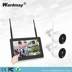 2CH 2.0MP CCTV Wireless Home Security WiFi IP Camera NVR Alarm System Kits