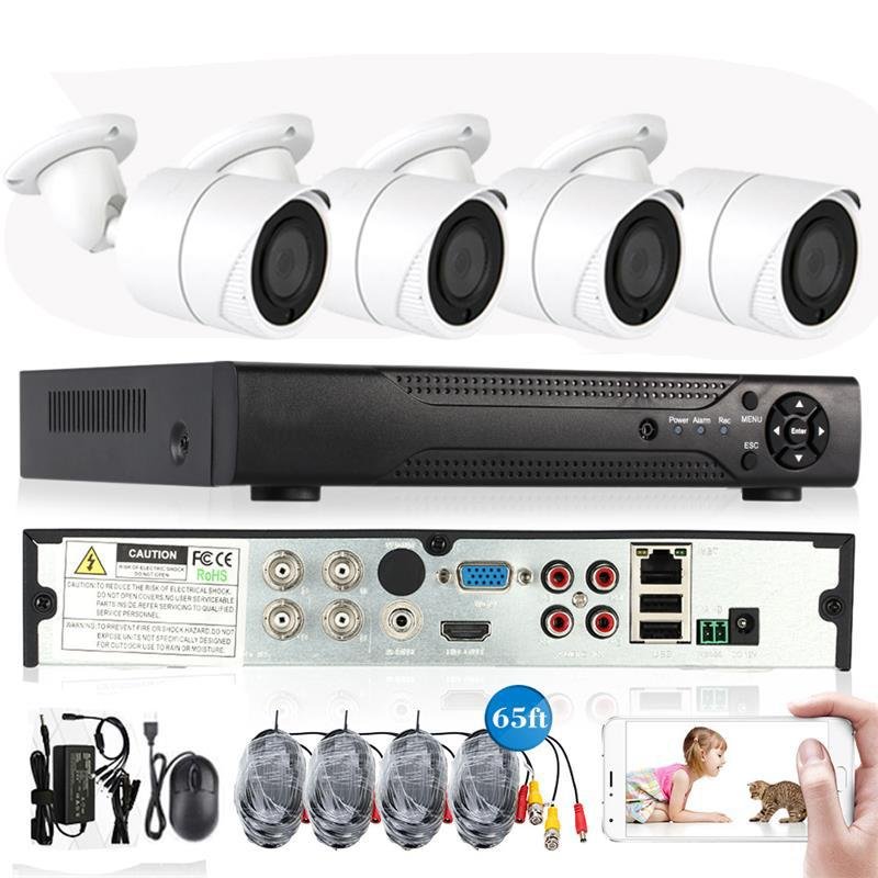 4CH 5.0MP IR Night Vision Outdoor CCTV Camera Home Security CCTV System DVR Kit 3