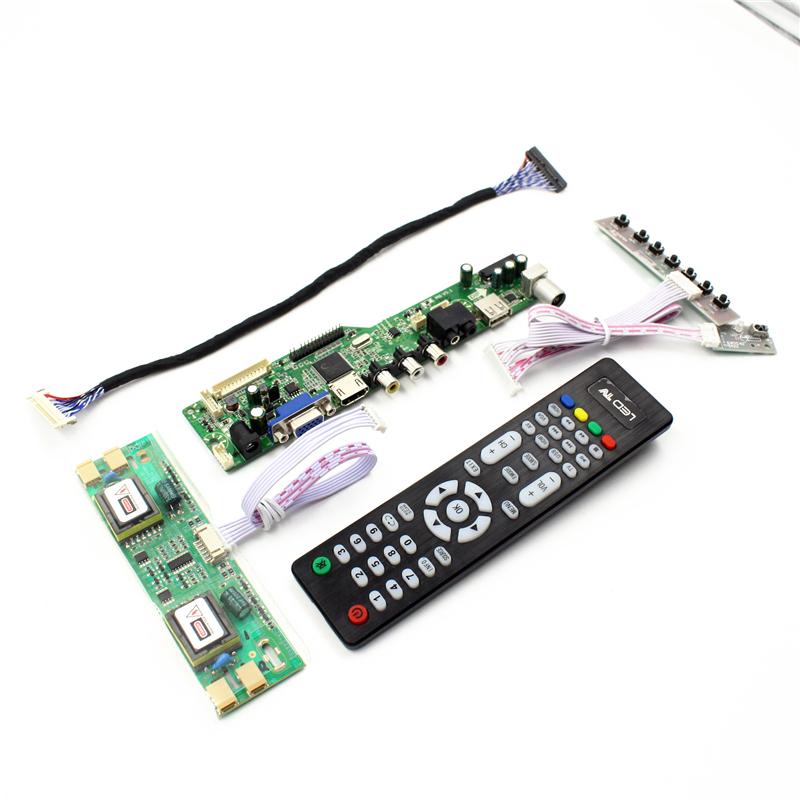 HDMI VGA AUDIO AV USB TV LCD controller board for LM170E03-TLC1 MT170EN01 V.C  4