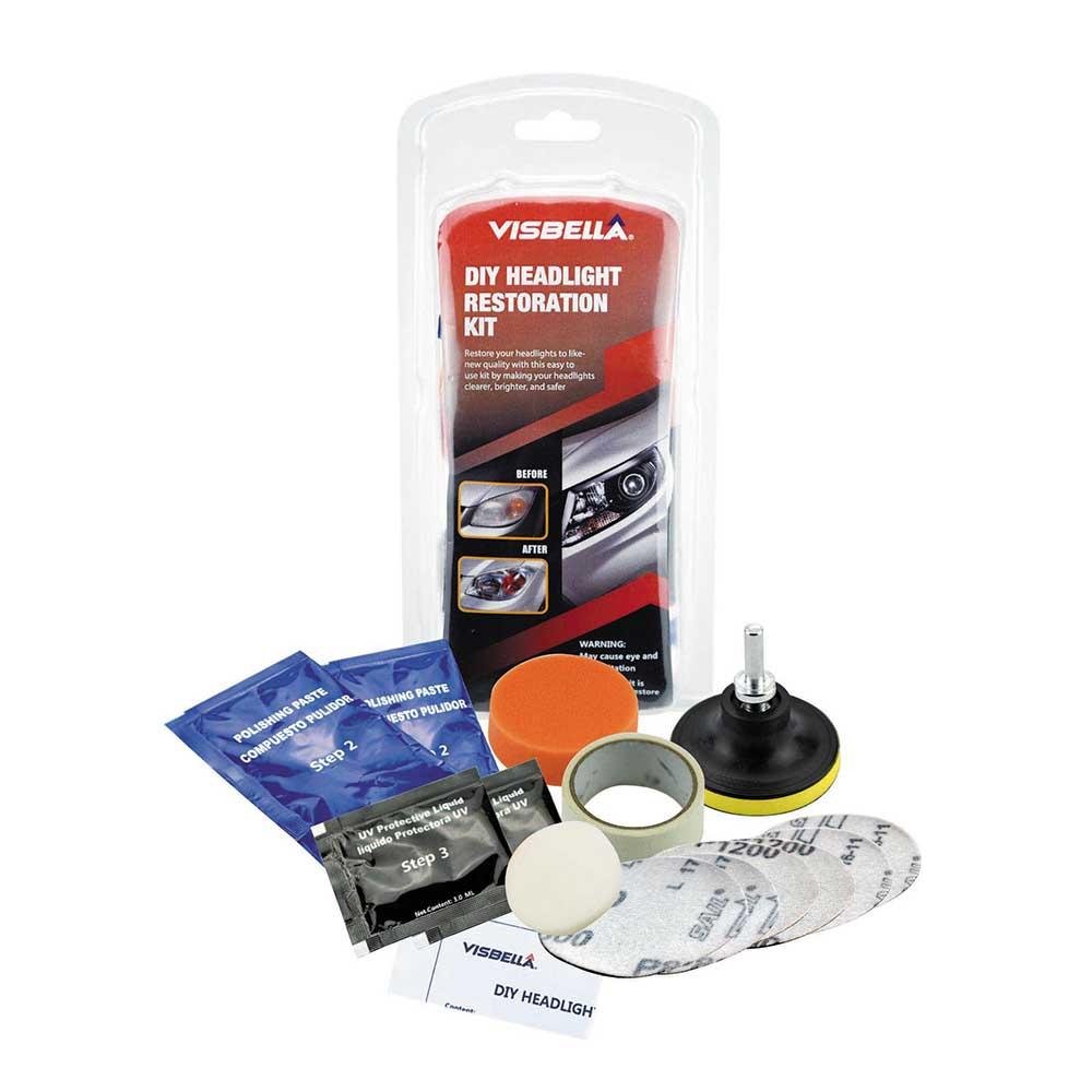 Visbella DIY Car Care Headlight Restoration Kit 3