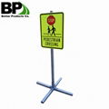 perforated steel square sign post with 14 gauge tube thickness 2