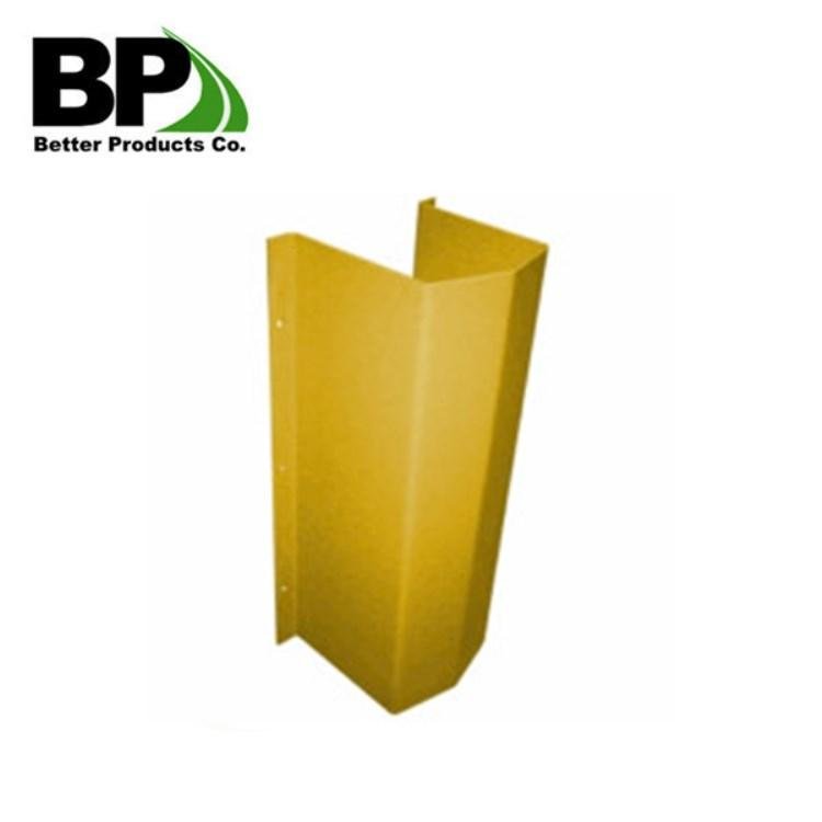 Yellow steel or plastic cap in traffic steel bollards 5