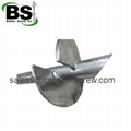 Foundation repaire galvanized steel helical piles and brackets 5
