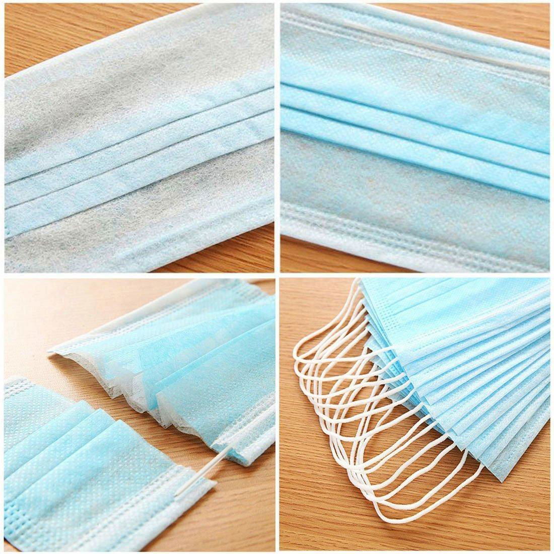 3-PLY Non-woven Fabric Disposable Surgical Masks 50 Pieces (Blue) 4