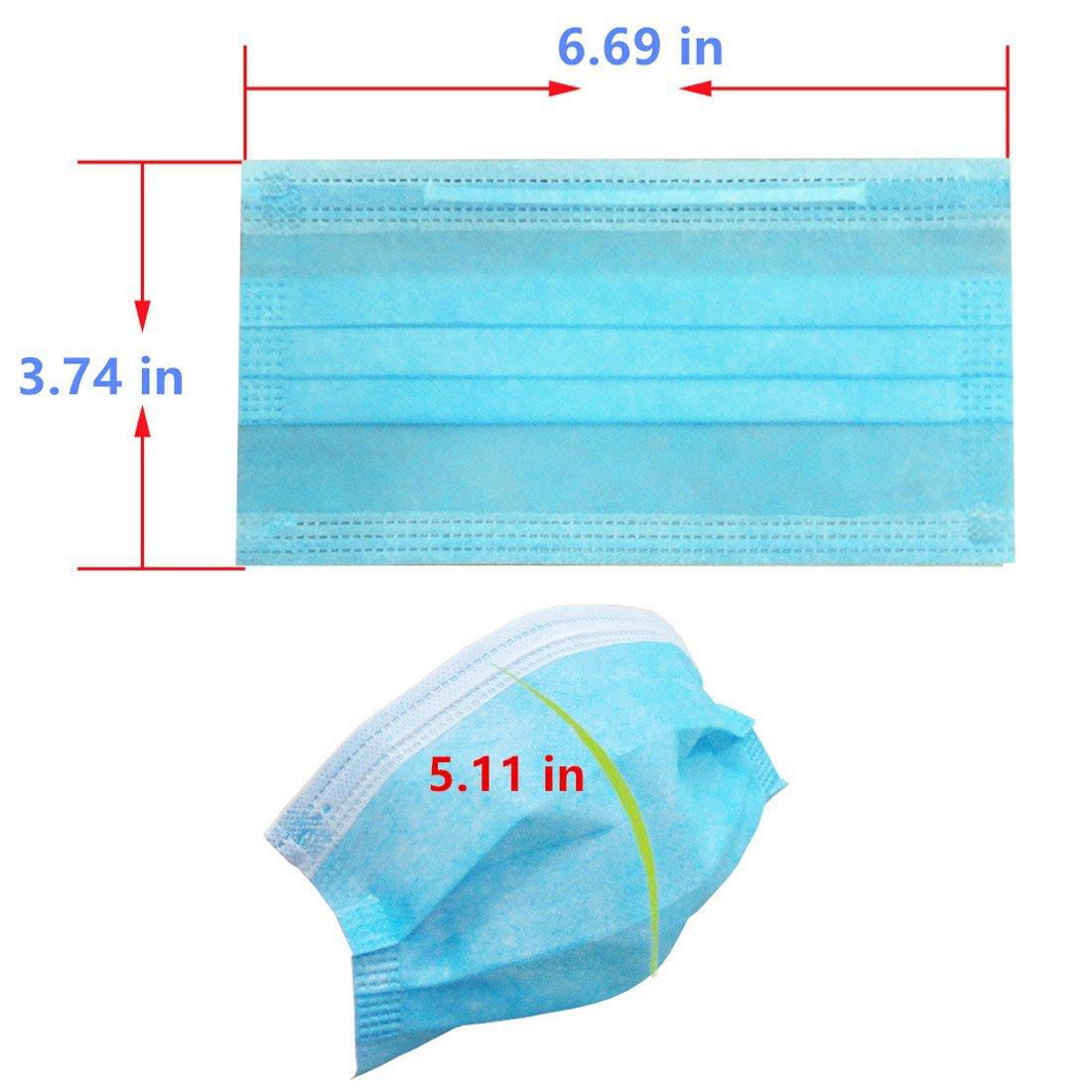 3-PLY Non-woven Fabric Disposable Surgical Masks 50 Pieces (Blue) 5