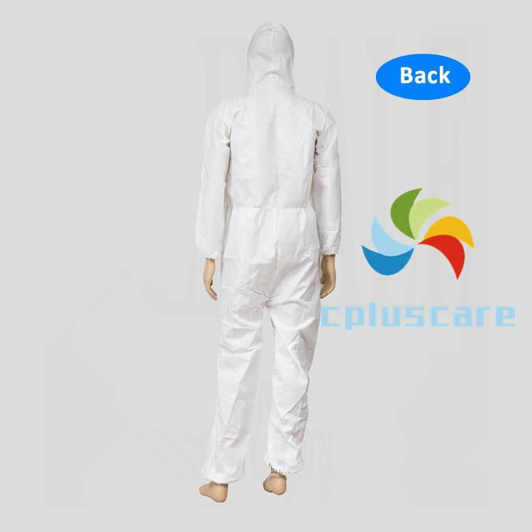 Disposable Waterproof Oil-Resistant Protective Coverall For Spary Painting Decor 4