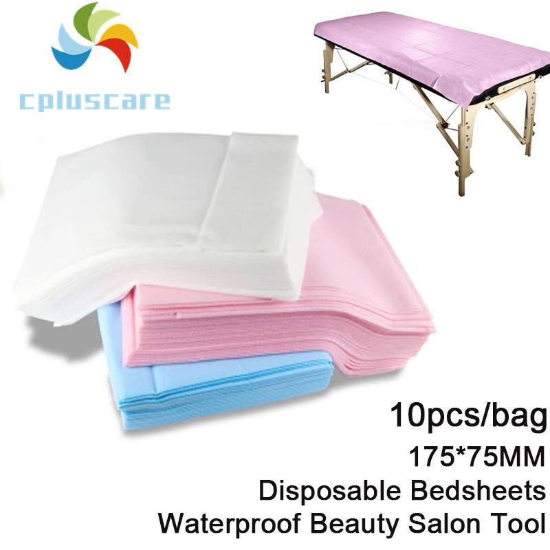 10pcs Non-Woven Disposable Bedsheets Tattoo SPA Massage Waterproof Bed Table Cov