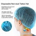 Disposable Caps Non-dust Elastic Mesh Disposable Hat used for Tattoo Bath Spa Be 2