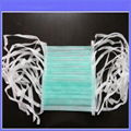 Surgical Medical Face Mask Tie On High Filtration Cap Blue Color 3 Ply 5