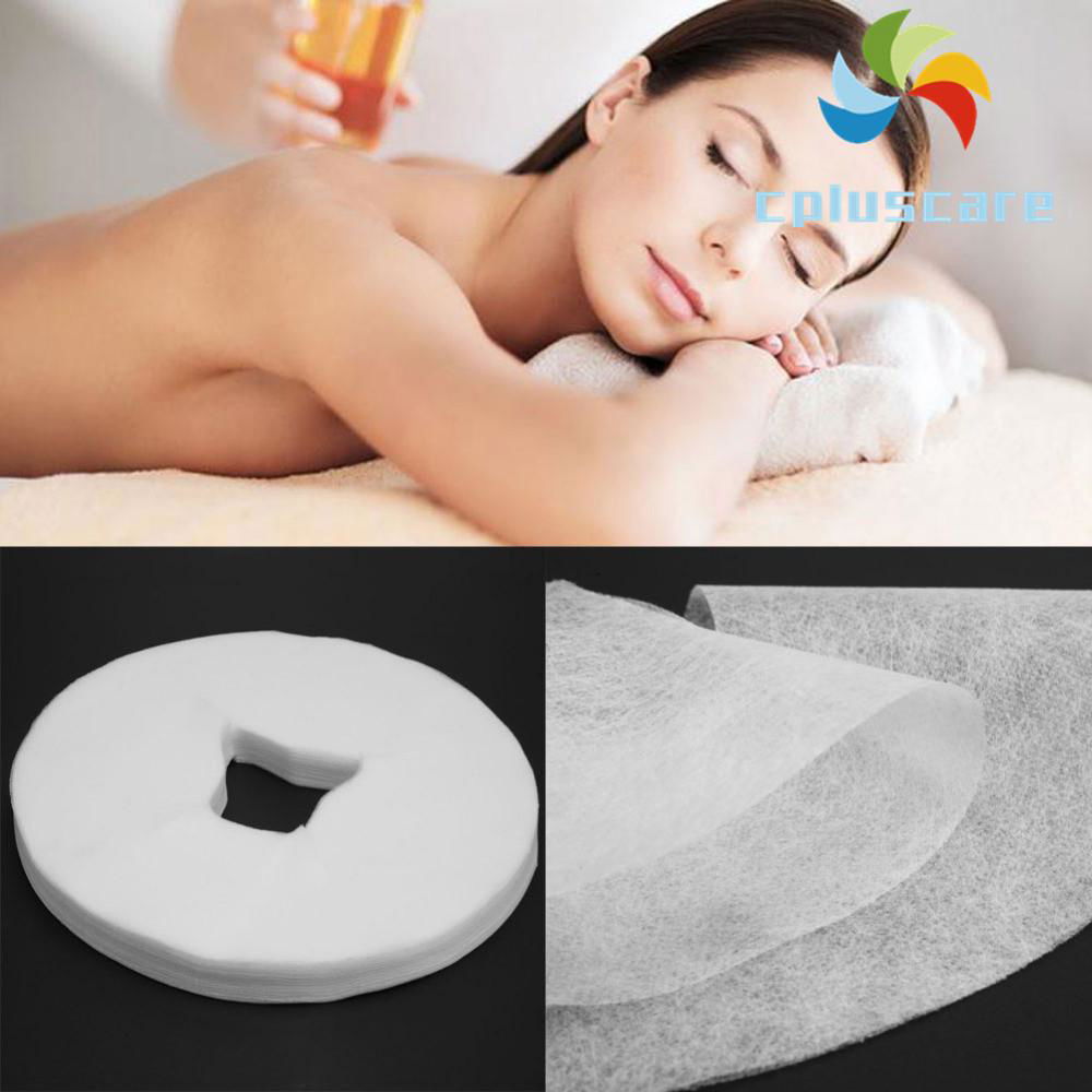 Disposable White Non Woven Fabric Face Pad Spa Pillow Cover Towel Face Rest Over