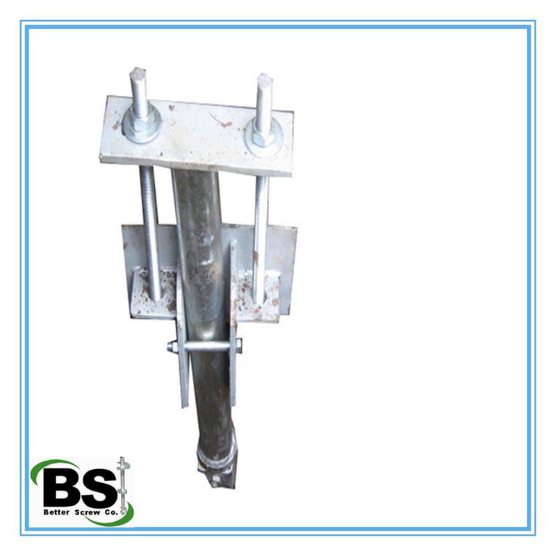 Metal Galvanized Brackets for Wood Poles 3