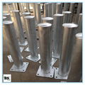 Steel safety bollard for controlling crowds 2