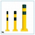 Steel safety bollard for controlling crowds 5