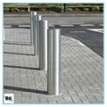 Steel safety bollard for controlling crowds 1