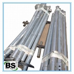 Hot Dip Galvanized ground round Shaft Helical Piers for fences