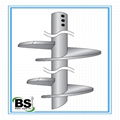 Hot Dip Galvanized ground round Shaft Helical Piers for fences 5