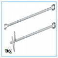 Square shaft no wrench screw guy tension anchors