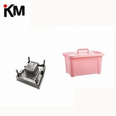 plastic storage box mold container with wheels mold