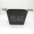 French style antiqued rust iron flower pot 2