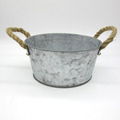 French style antiqued rust iron flower pot 3