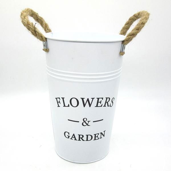 Painting finish metal flower container for home&garden 2