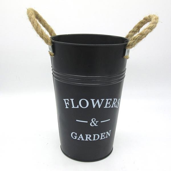 Painting finish metal flower container for home&garden 5
