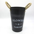 Painting finish metal flower container for home&garden 5