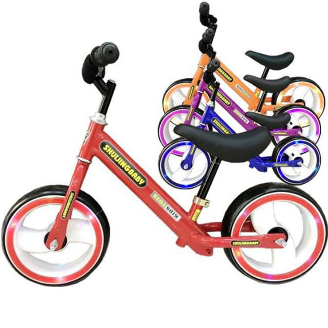 Children bicycle EVA Tyre with LED light 12" Wheel Size Kids Balance Bike 3