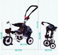 CE approved carrier 3 in 1 baby smart trike Cheap factory supply baby tricycle 2