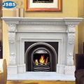 Wholesale Stone Carved Marble Decorative Fireplace Mantel Surround Frame Kamin 4