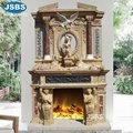 Wholesale Stone Carved Marble Decorative Fireplace Mantel Surround Frame Kamin 5