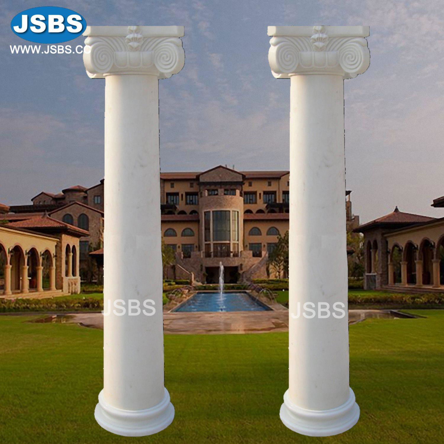 Stone Carved Luxury Outdoor or Indoor Marble Roman Column for sale 2