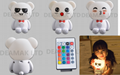  animal  kids Portable  Rechargeable Cute Bear Silicone Led Small Night Light