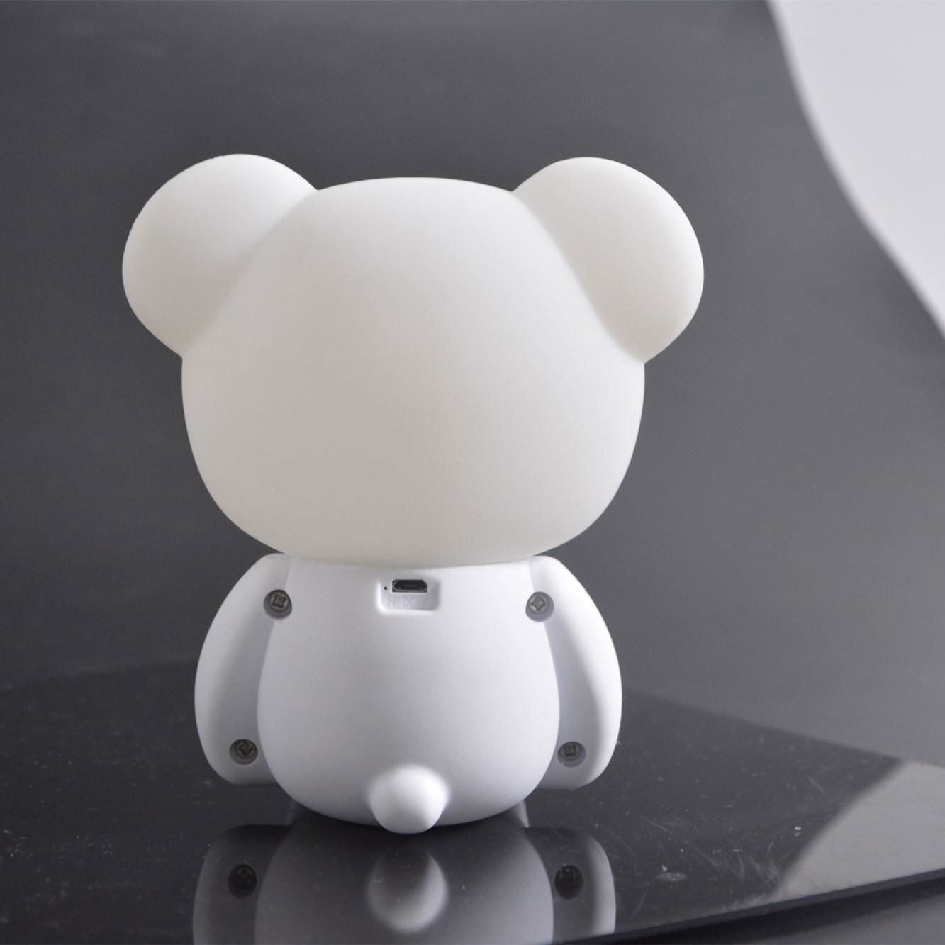  animal  kids Portable  Rechargeable Cute Bear Silicone Led Small Night Light 3