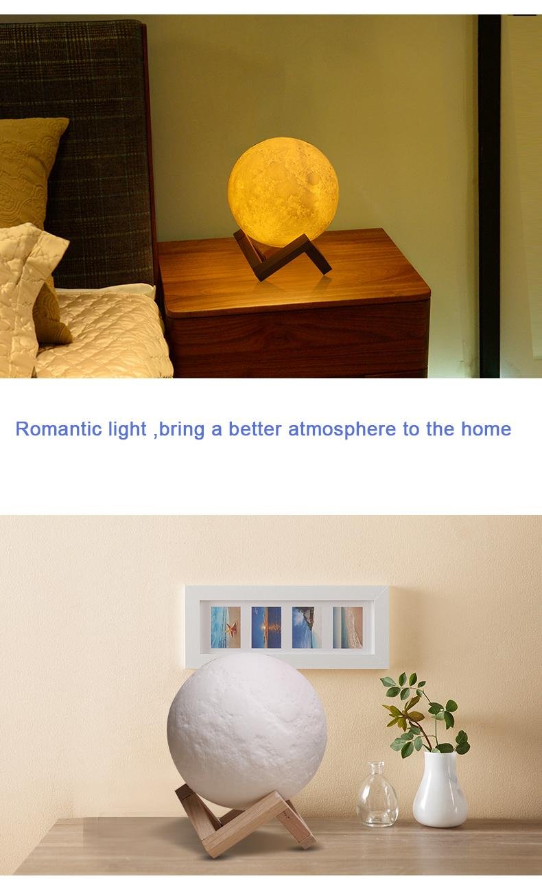 3D Pring moon lamp gift night lights 2
