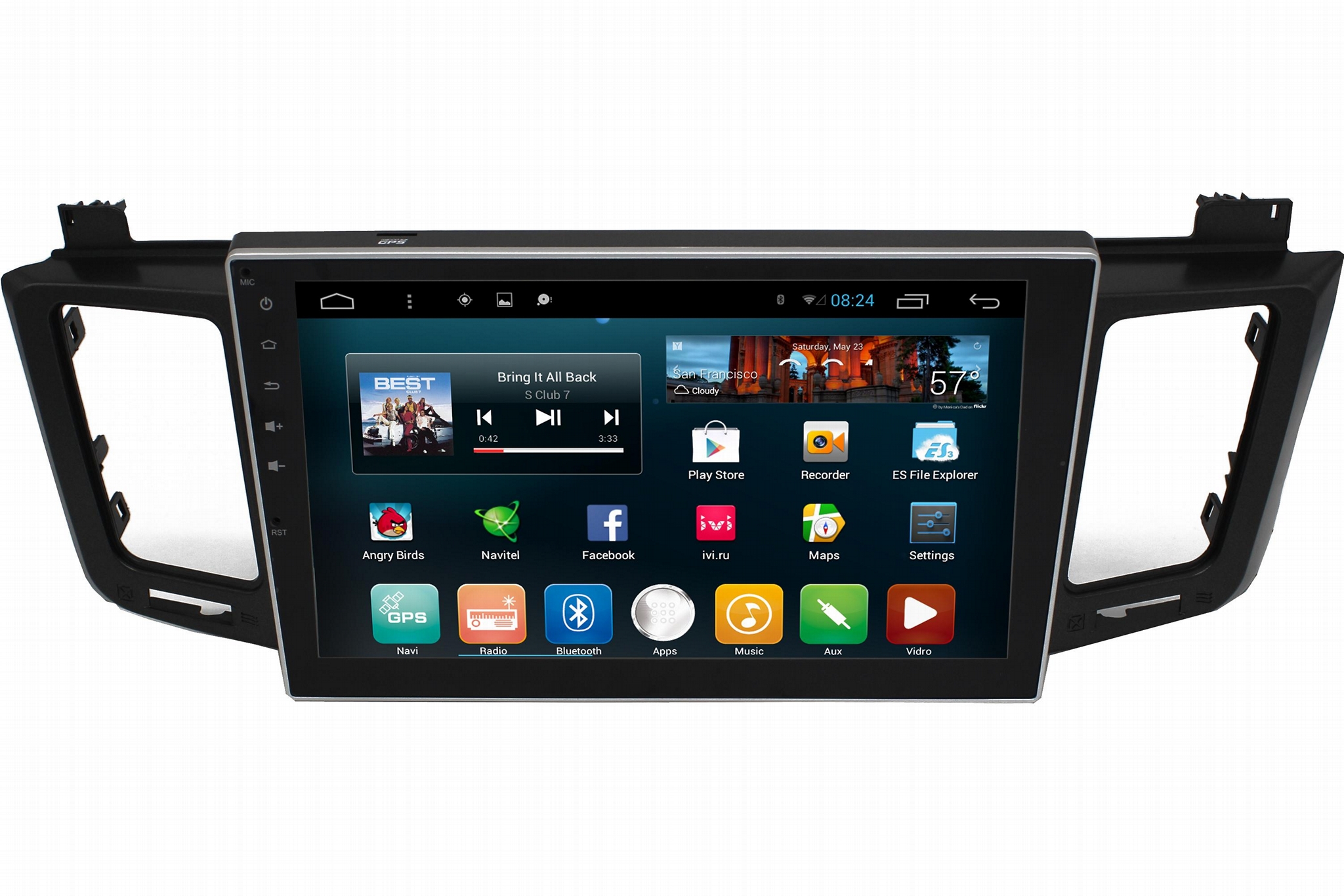 Octa core android car gps for toyota Rav4 2015 2016 A1001
